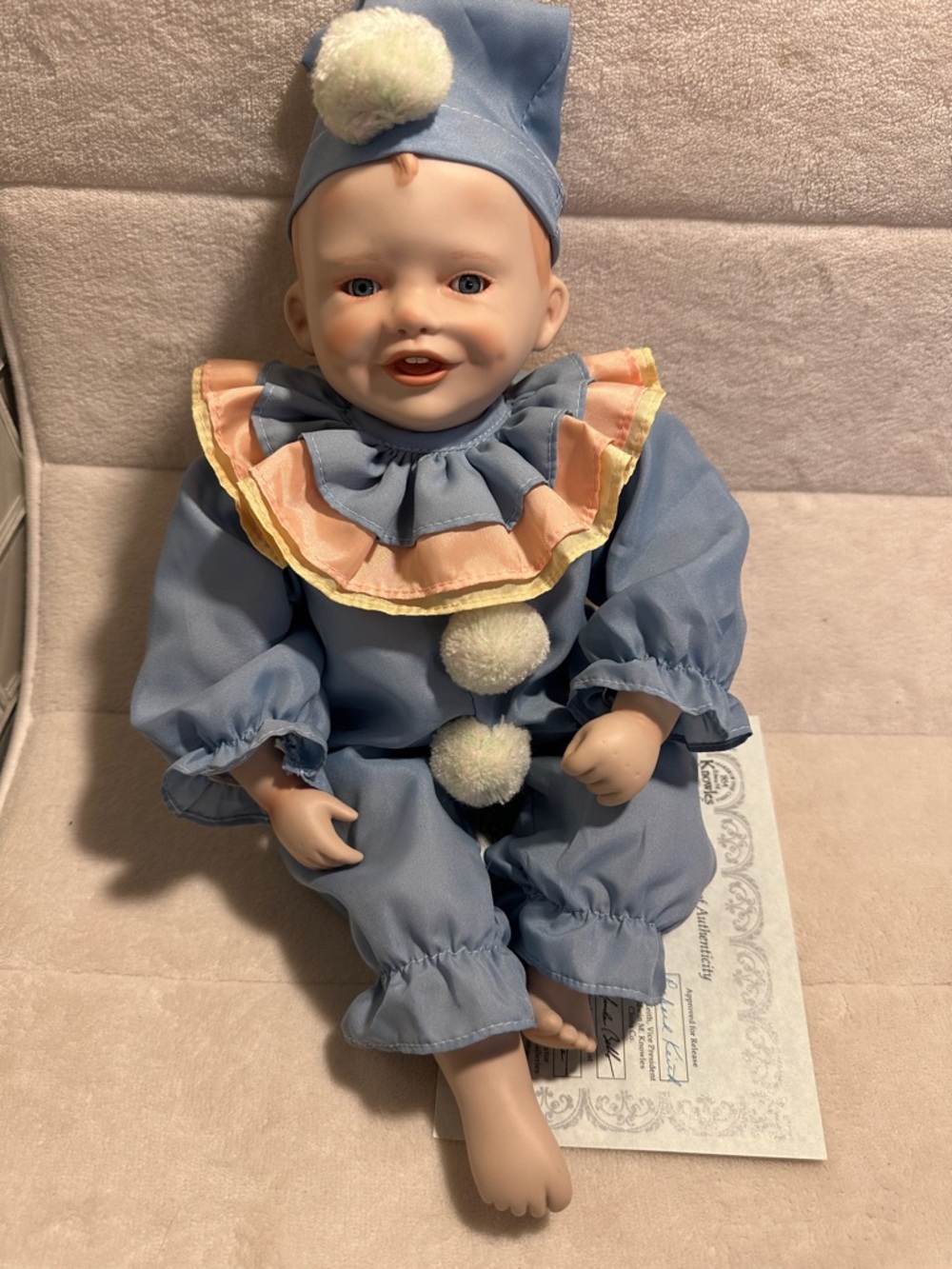 1st edition Porcelain doll Jason picture perfect babies collection 1985